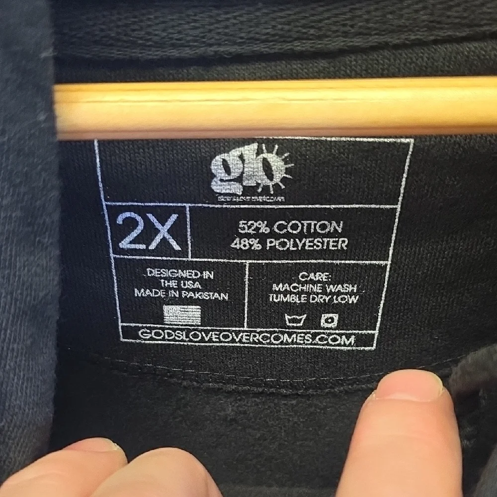 GLO Jeans Black Graphic Hoodie - Picture 4 of 4